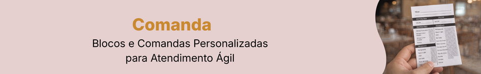 Comanda, blocos e receituarios